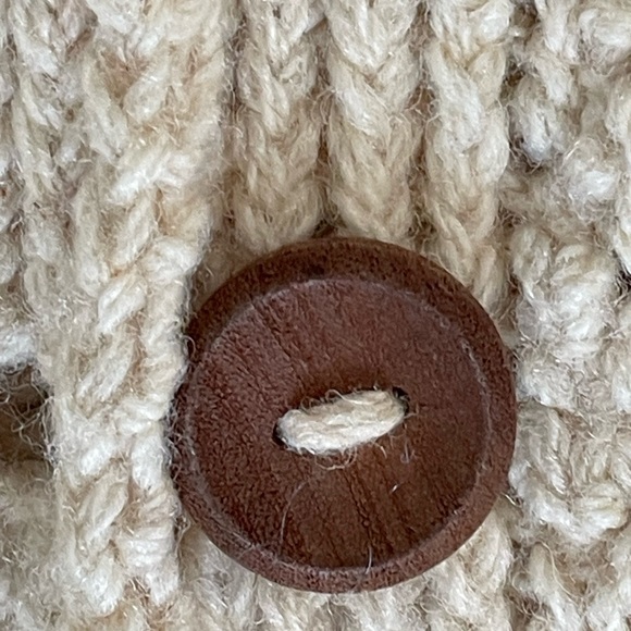 Vintage Irish Knit Shawl Collar Cardigan Ireland - Picture 6 of 12